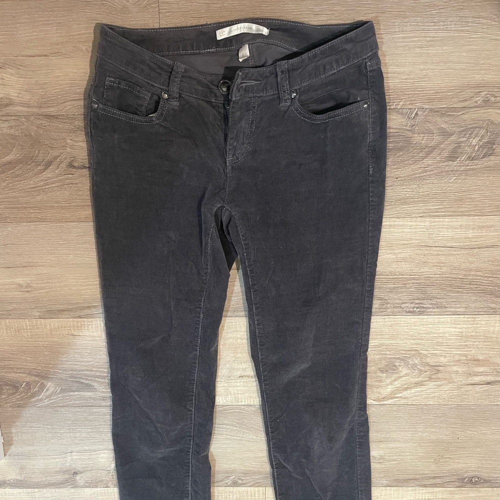 vintage low rise grey corduroy pants from "lc lauren conrad"!! 🤍🖤 - Picture 4 of 5